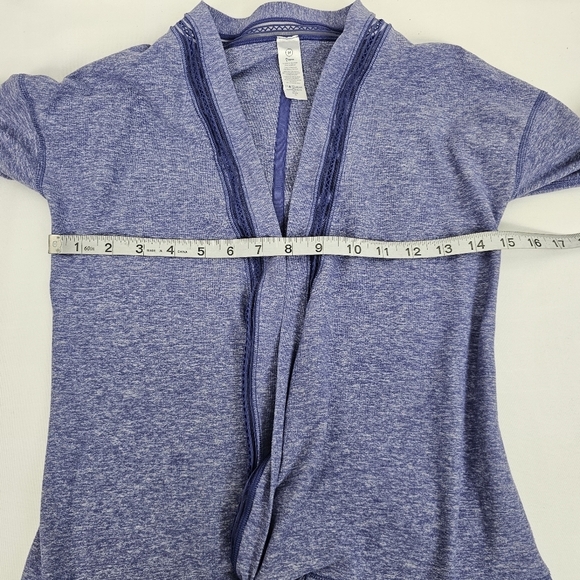 Lululemon Ivivva Own The Move Twist Front Wrap Top Purple Heathered Size 14 - Picture 8 of 10